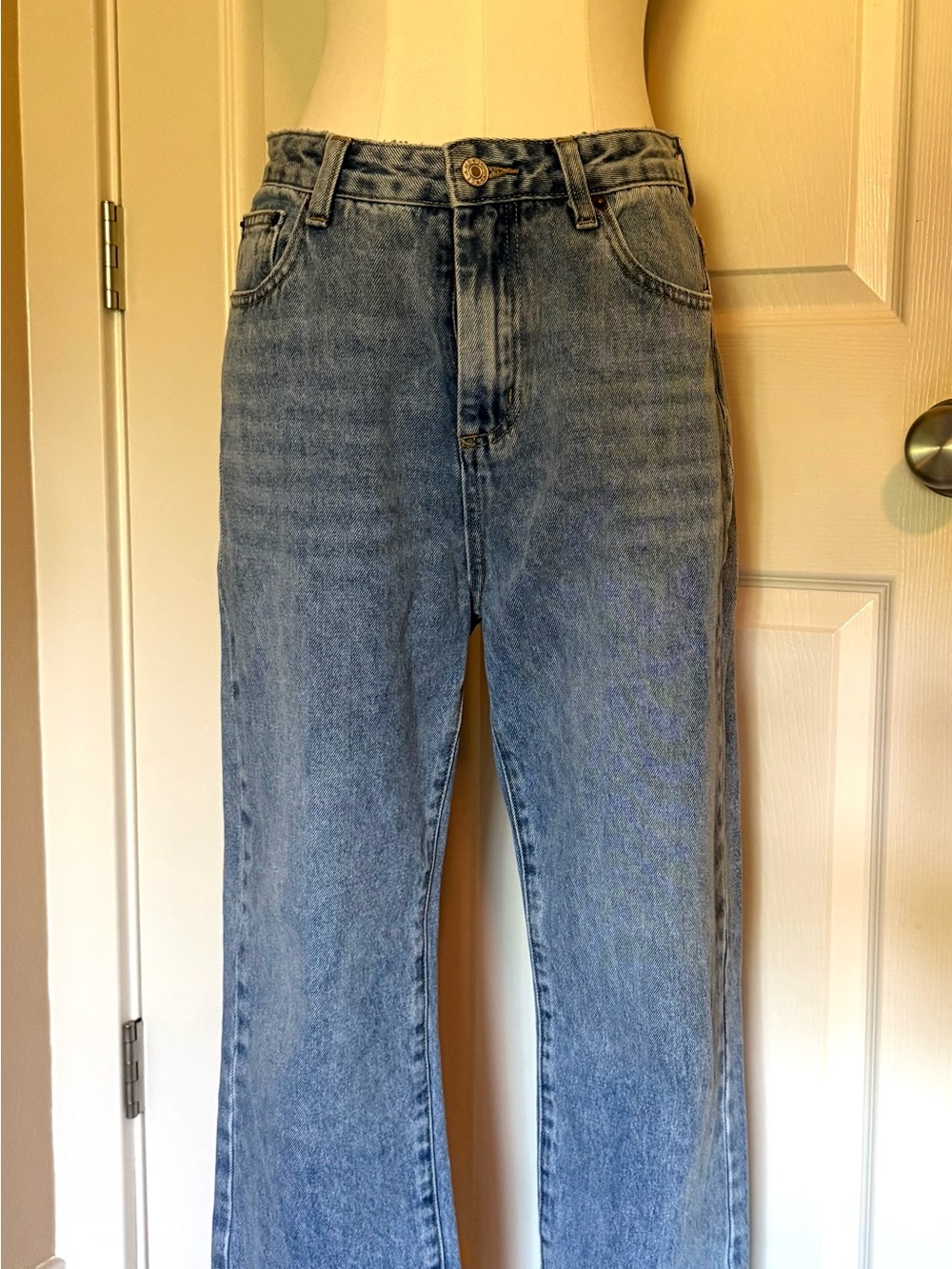 Pink Lily Denim in Faded Blue